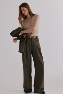 Mujer Hoss Intropia Pantalones>Paola. Pantalones con pliegues