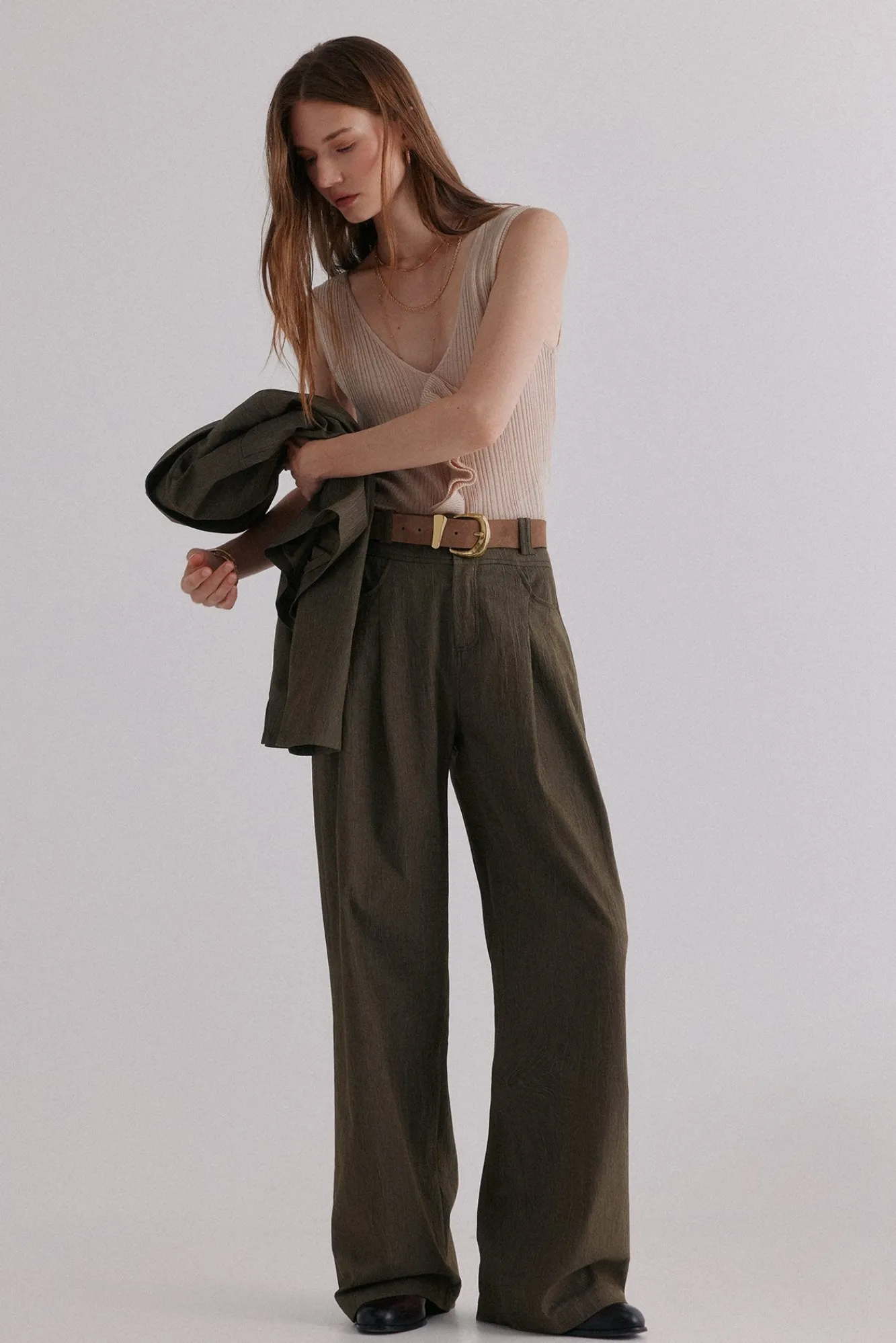 Mujer Hoss Intropia Pantalones>Paola. Pantalones con pliegues