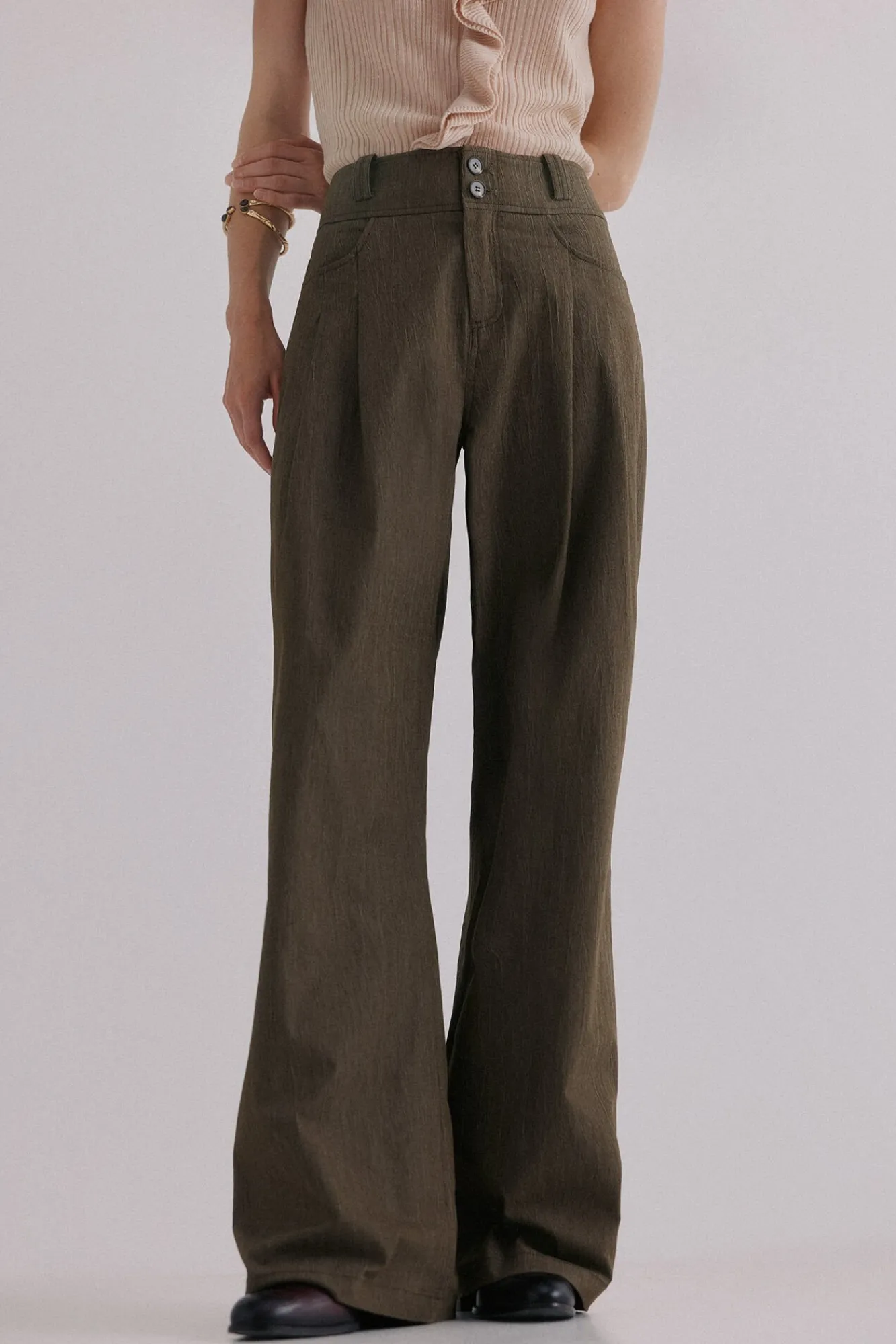 Mujer Hoss Intropia Pantalones>Paola. Pantalones con pliegues