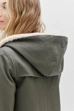 Mujer Caroll Chaquetas|Abrigos>Parka 100% algodón
