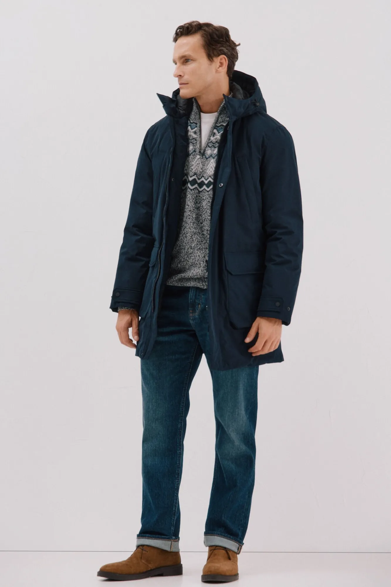 Hombre Cortefiel Abrigos>Parka 4 bolsillos