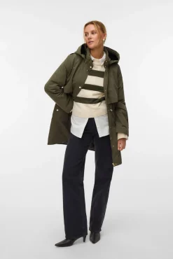 Mujer Vero Moda Chaquetas|Abrigos>Parka con botones plateados