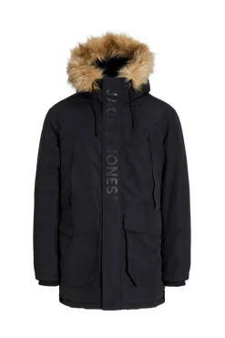 Hombre Jack & Jones Abrigos>Parka larga acolchada con capucha pelo