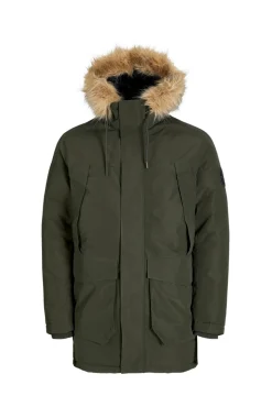 Hombre Jack & Jones Abrigos>Parka larga acolchada con capucha pelo