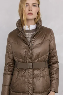 Mujer Pedro del Hierro Plumíferos Y Acolchados|Abrigos>Parka larga cinturón