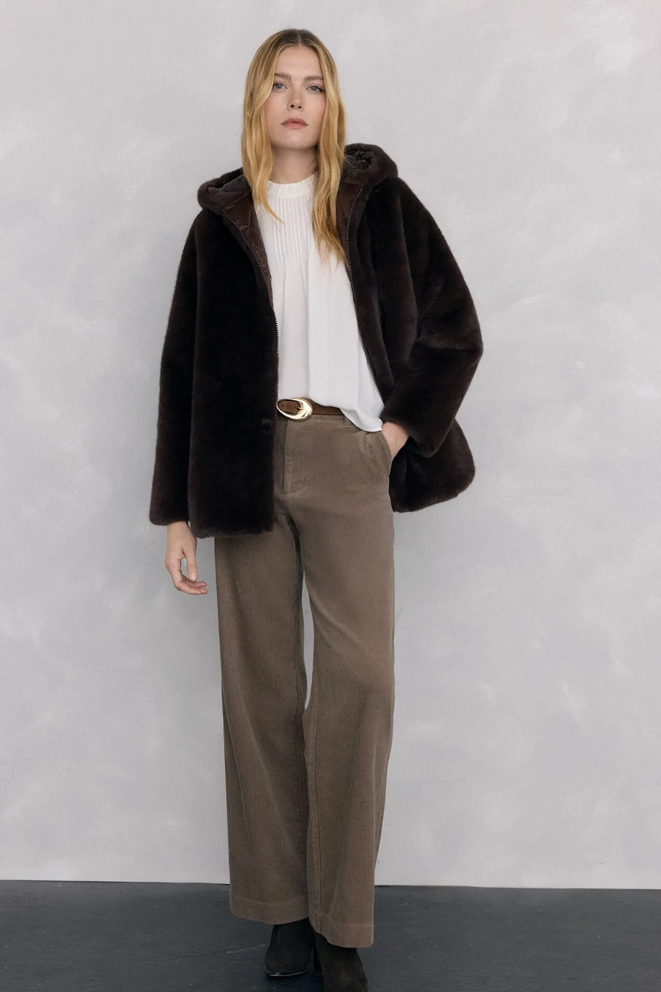 Mujer Pedro del Hierro Plumíferos Y Acolchados|Abrigos>Parka reversible pelo