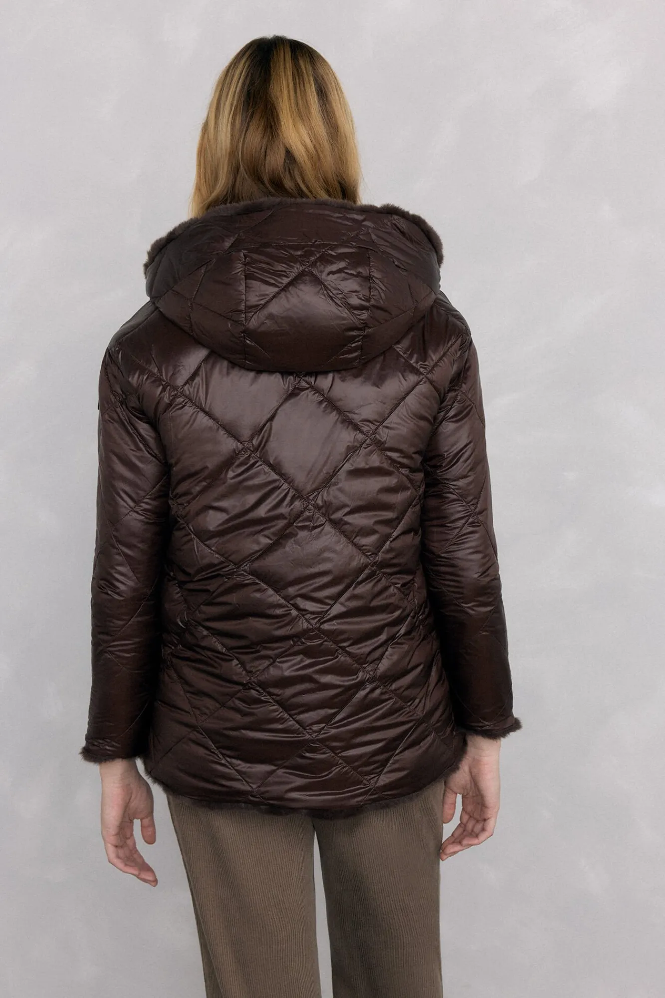 Mujer Pedro del Hierro Plumíferos Y Acolchados|Abrigos>Parka reversible pelo