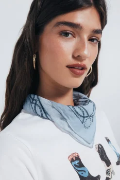 Mujer Springfield Bufandas>Pañuelo bandana chica cowboy caballo