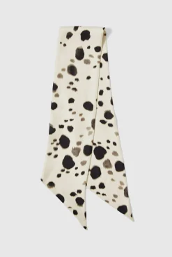 Mujer Selected Pañuelos Y Fulares>Pañuelo estampado 100% seda.