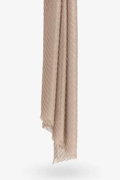 Mujer Vilanova Bufandas>Pañuelo Rectangular Plisado Metálico