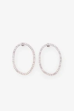 Mujer Cortefiel Joyería Y Bisutería>Pendiente aros strass