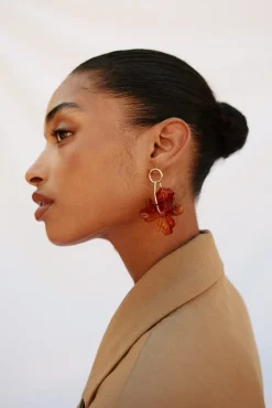 Mujer Cortefiel Joyería Y Bisutería>Pendientes de aro flor