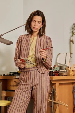 Mujer Hoss Intropia Pantalones>Phoebe. Pantalón a rayas