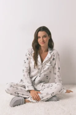 Mujer Women'secret Pijamas|Pijamas>Pijama camisero 100% algodón Snoopy