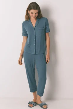 Mujer Women'secret Pijamas|Pijamas>Pijama camisero Capri viscosa