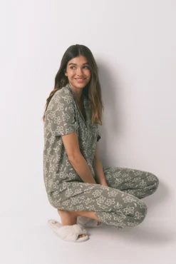 Mujer Women'secret Pijamas|Pijamas>Pijama Capri viscosa flores