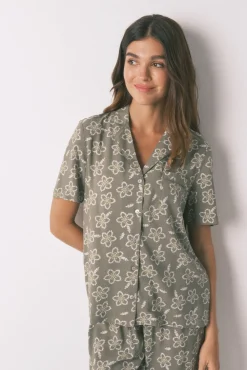 Mujer Women'secret Pijamas|Pijamas>Pijama Capri viscosa flores