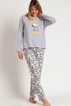 Mujer Admas Pijamas|Pijamas>Pijama Family Snoopy Funny para mujer