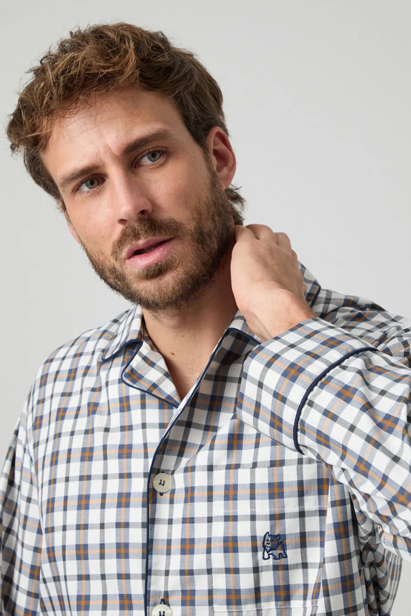 Hombre Kiff-Kiff Pijamas>Pijama Kiff Kiff Tipo Viyela Cuadros