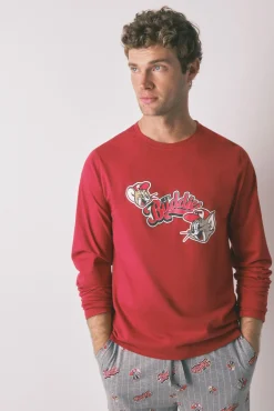 Hombre Women'secret Pijamas>Pijama largo 100% algodón Buddies