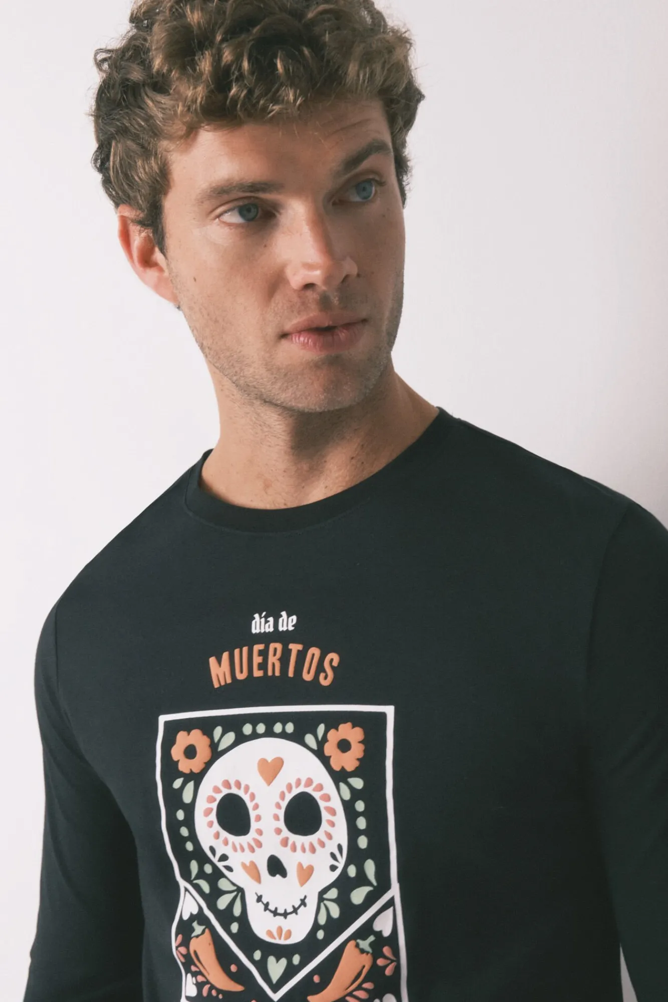 Hombre Women'secret Pijamas>Pijama largo 100% algodón "Día de muertos"