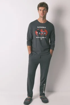 Hombre Women'secret Pijamas>Pijama largo algodón Batman