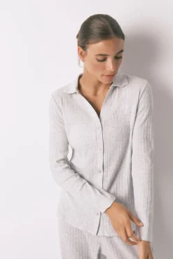 Mujer Women'secret Pijamas|Pijamas>Pijama largo algodón canalé