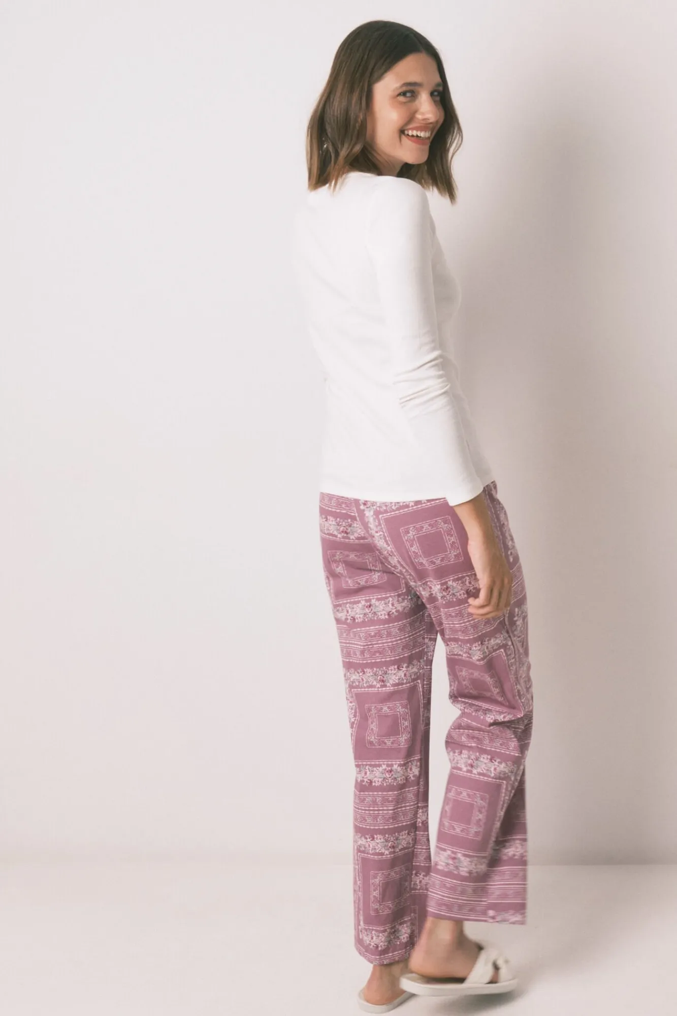 Mujer Women'secret Pijamas|Pijamas>Pijama largo algodón estampado flores