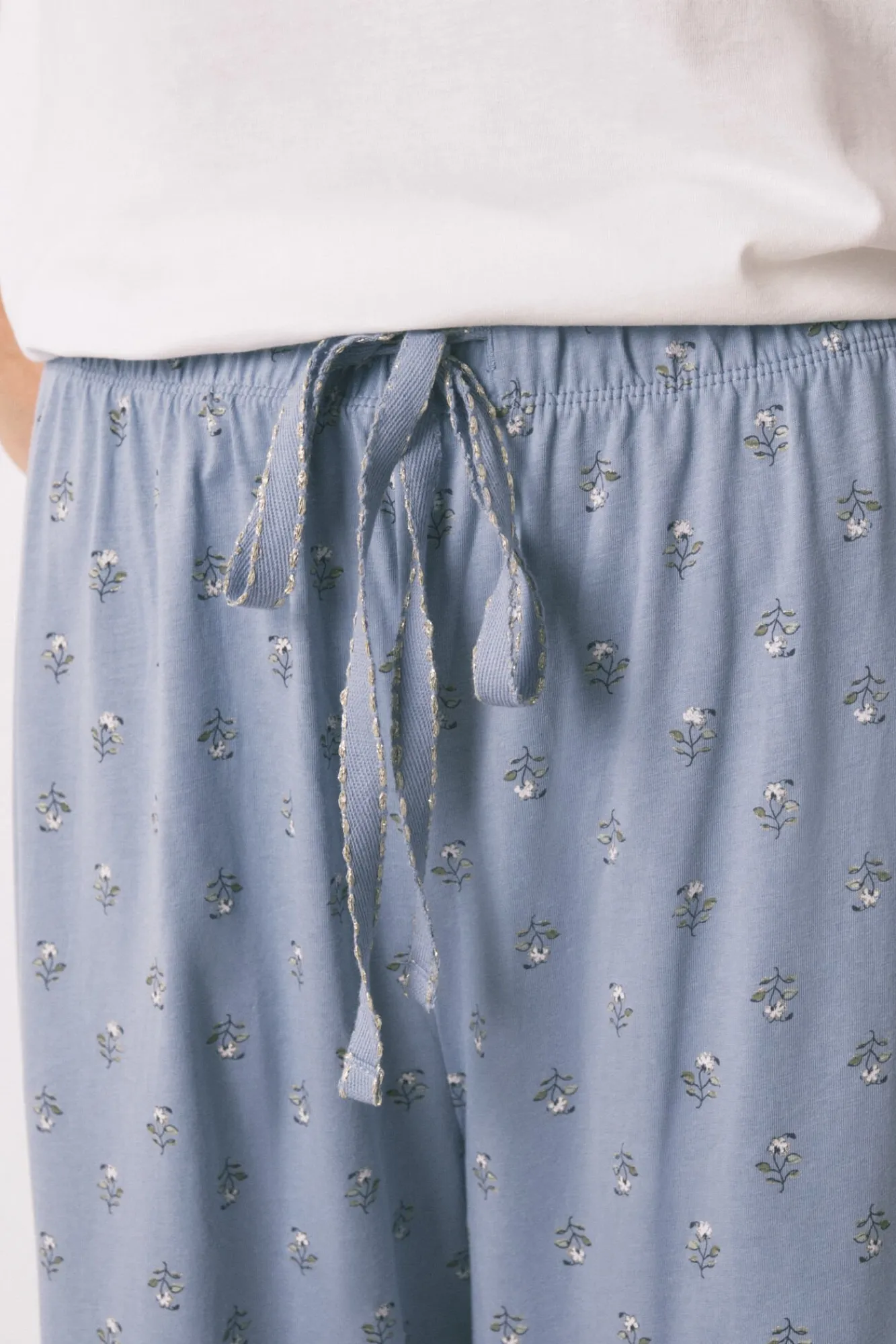 Mujer Women'secret Pijamas|Pijamas>Pijama largo algodón flores manga corta