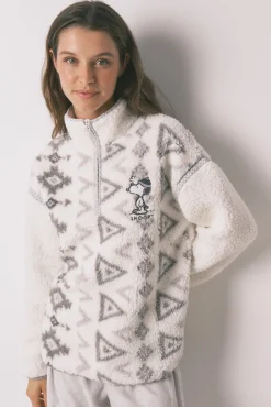 Mujer Women'secret Pijamas|Pijamas>Pijama largo borrego y polar Snoopy