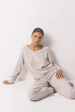Mujer Women'secret Pijamas|Pijamas>Pijama largo canalé perchado