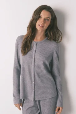 Mujer Women'secret Pijamas|Pijamas>Pijama largo canalé suave brillo