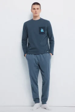 Hombre Springfield Pijamas>Pijama largo Cookie Monster