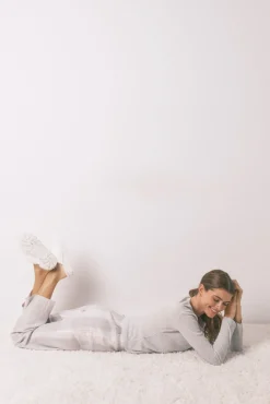 Mujer Women'secret Pijamas|Pijamas>Pijama largo cuadros efecto brillo