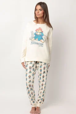 Mujer Admas Pijamas|Pijamas>Pijama largo estampado Paddington para mujer