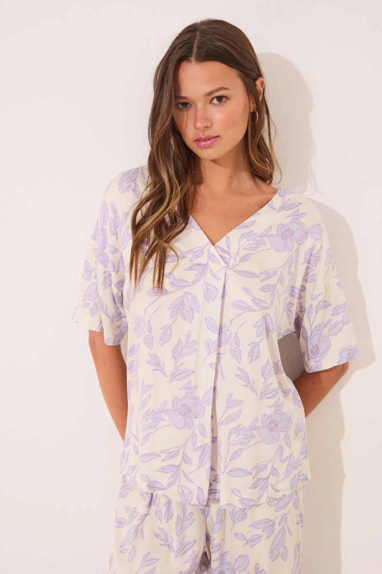 Mujer Women'secret Pijamas|Pijamas>Pijama largo estampado viscosa