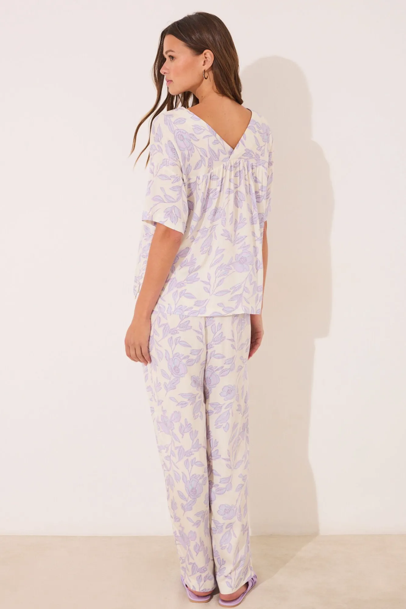 Mujer Women'secret Pijamas|Pijamas>Pijama largo estampado viscosa