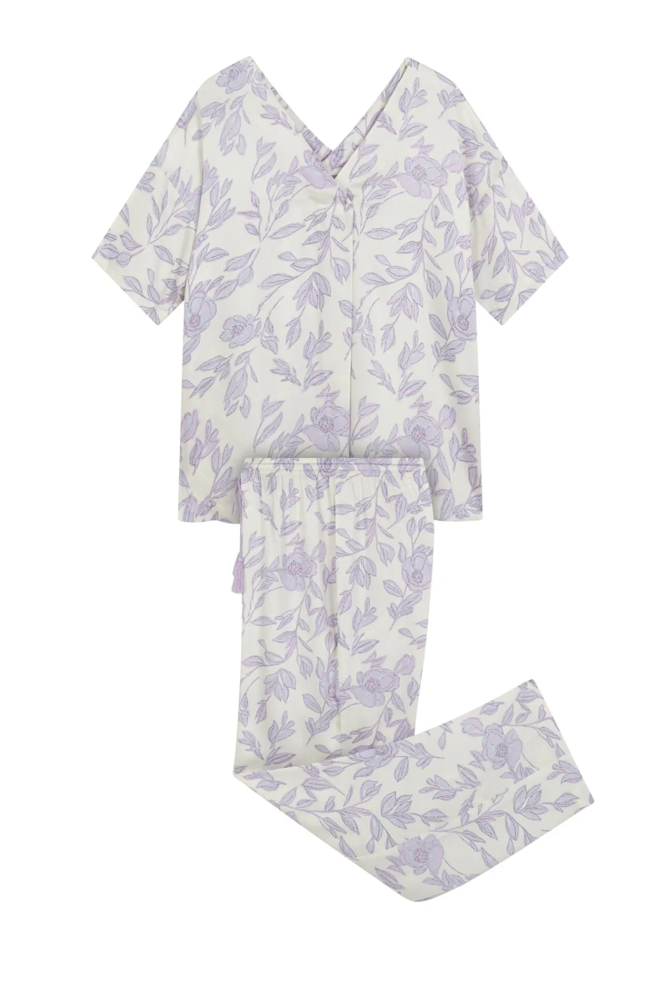 Mujer Women'secret Pijamas|Pijamas>Pijama largo estampado viscosa