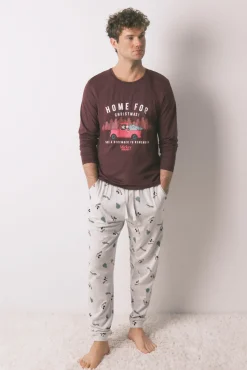Hombre Women'secret Pijamas>Pijama largo hombre 100% algodón Mickey Mouse