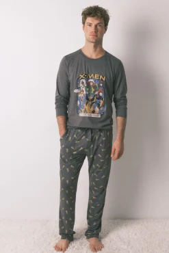 Hombre Women'secret Pijamas>Pijama largo hombre 100% algodón X Men