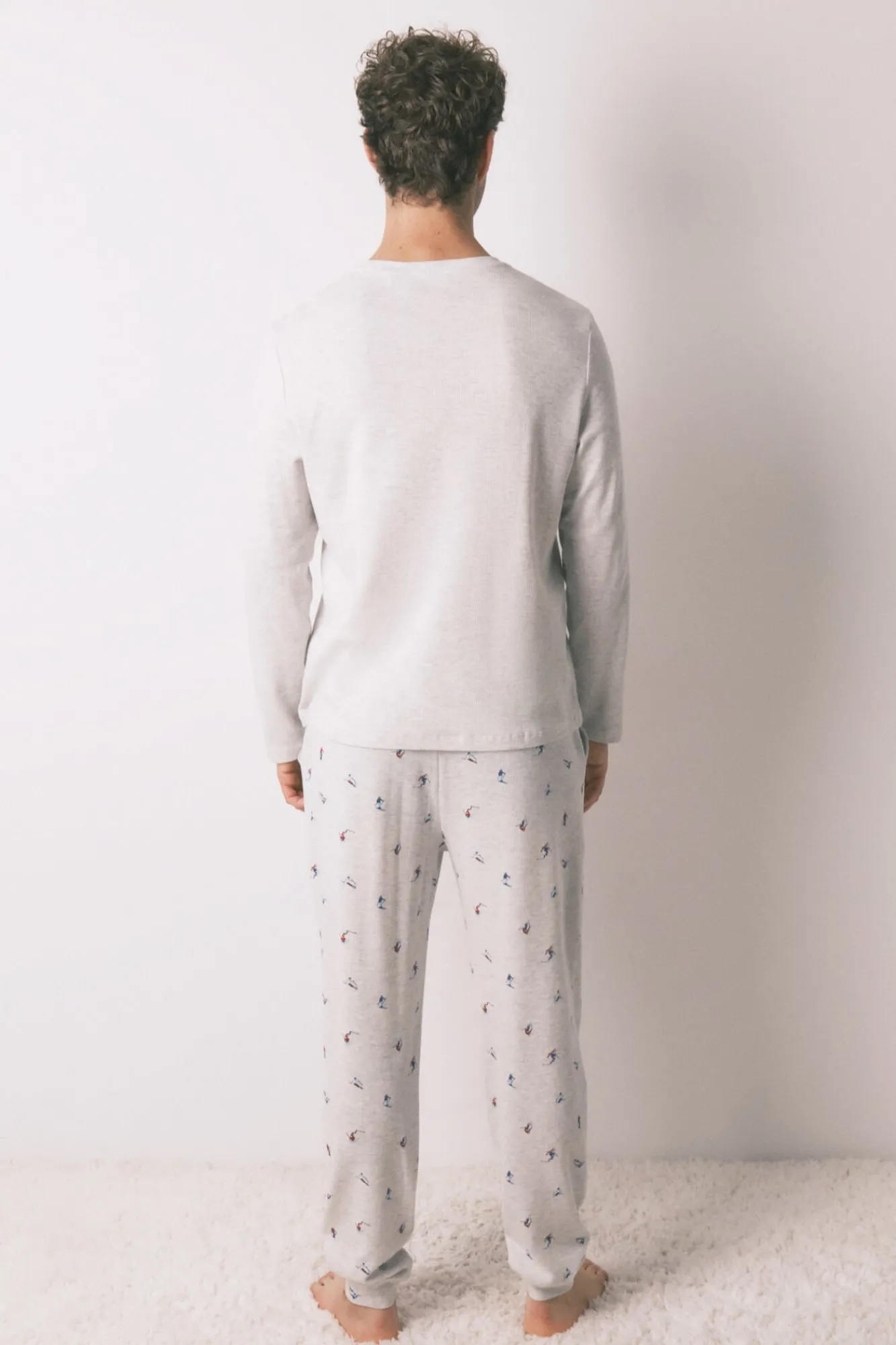 Hombre Women'secret Pijamas>Pijama largo hombre 100% algodón ski