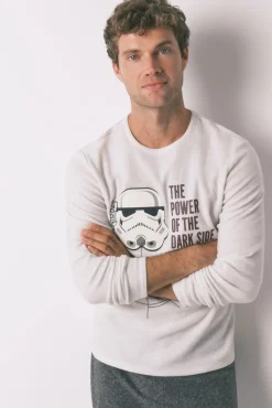 Hombre Women'secret Pijamas>Pijama largo hombre polar Star Wars