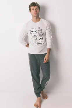 Hombre Women'secret Pijamas>Pijama largo hombre polar Star Wars