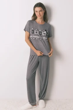 Mujer Women'secret Pijamas|Pijamas>Pijama largo manga corta Mickey
