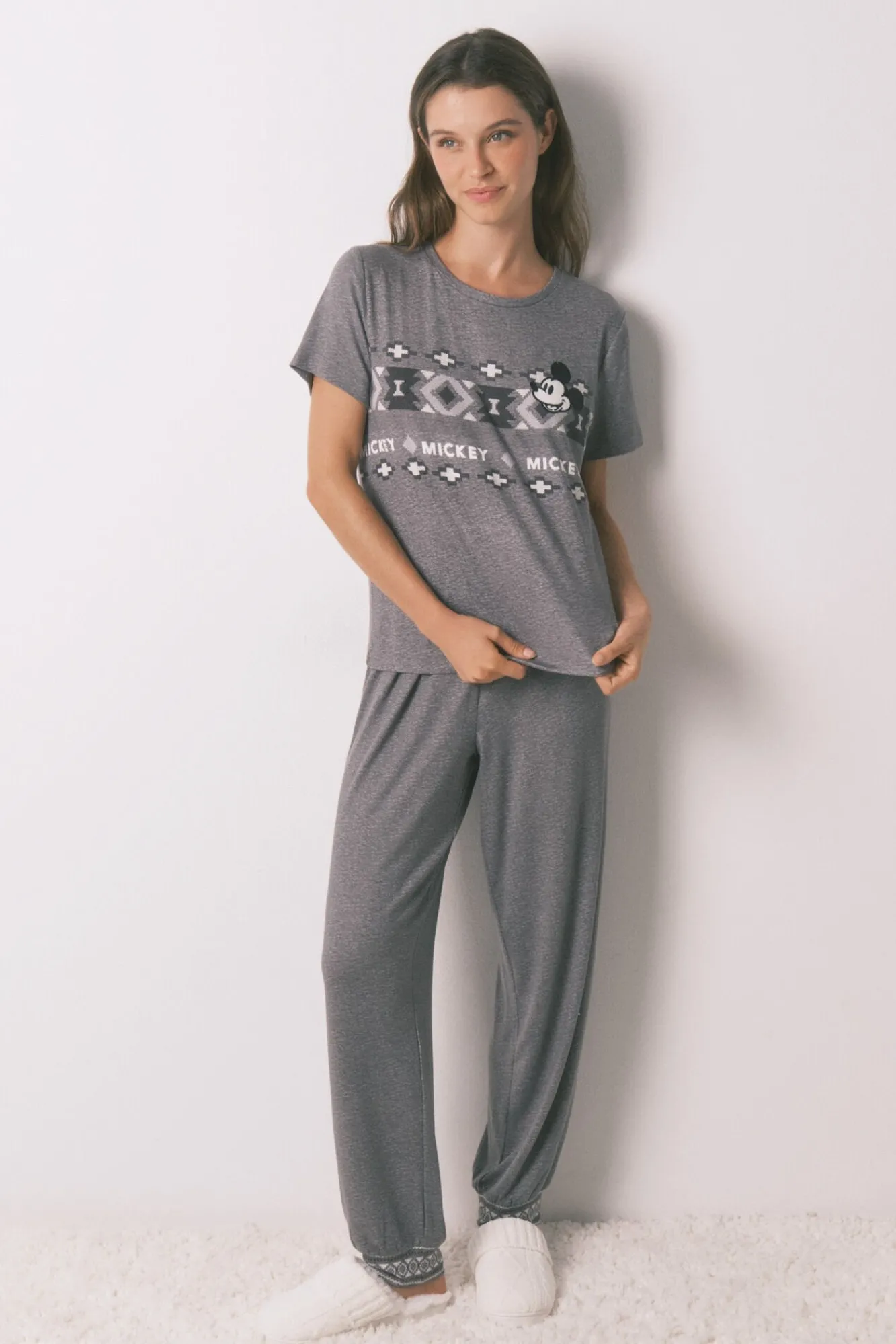 Mujer Women'secret Pijamas|Pijamas>Pijama largo manga corta Mickey