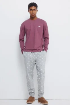 Hombre Springfield Pijamas>Pijama largo oso