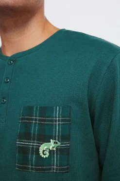 Hombre Springfield Pijamas>Pijama largo pantalón cuadros