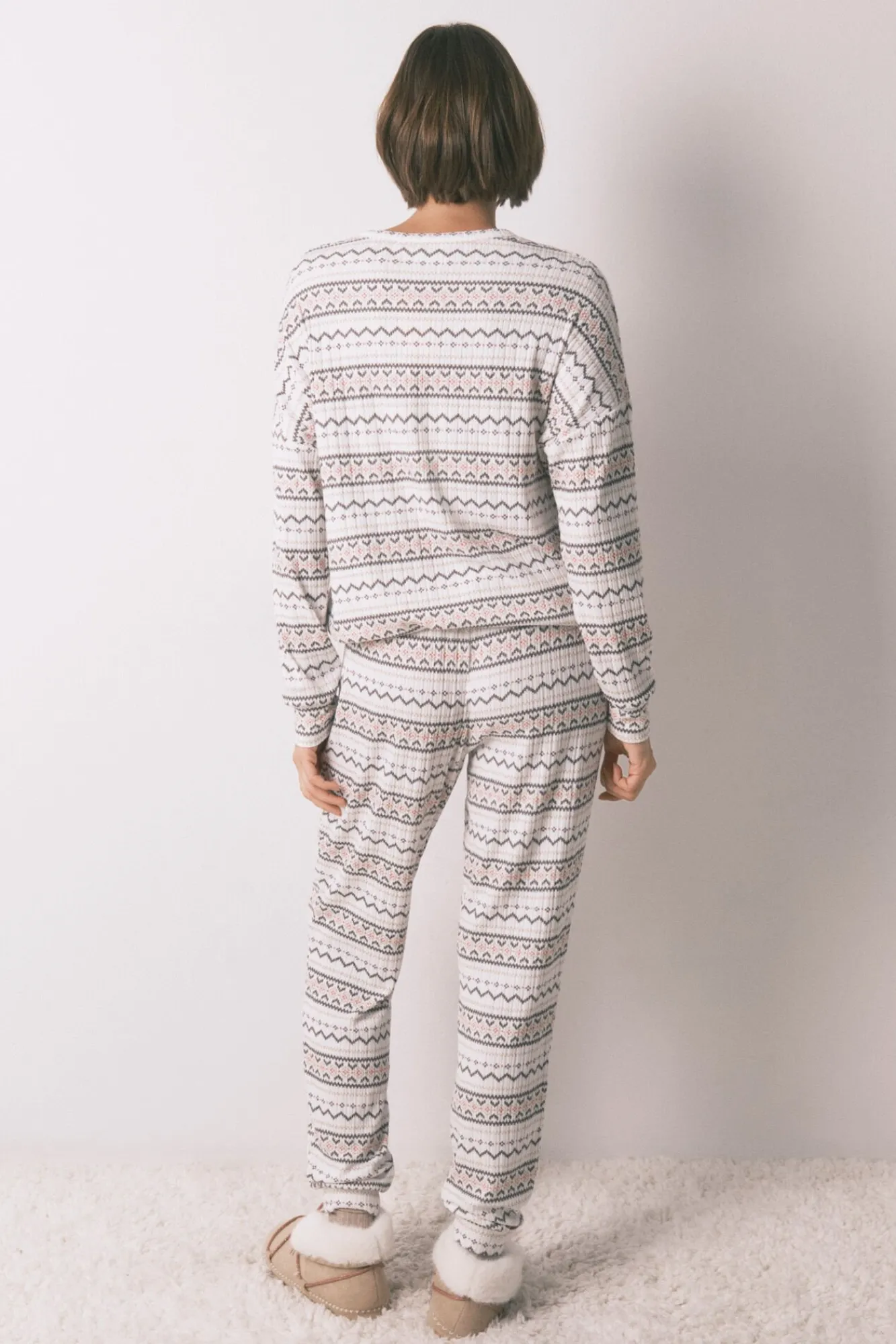 Mujer Women'secret Pijamas|Pijamas>Pijama largo punto cálido suave cenfas Mickey