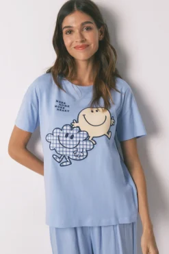 Mujer Women'secret Pijamas|Pijamas>Pijama largo SmileyWorld® manga corta