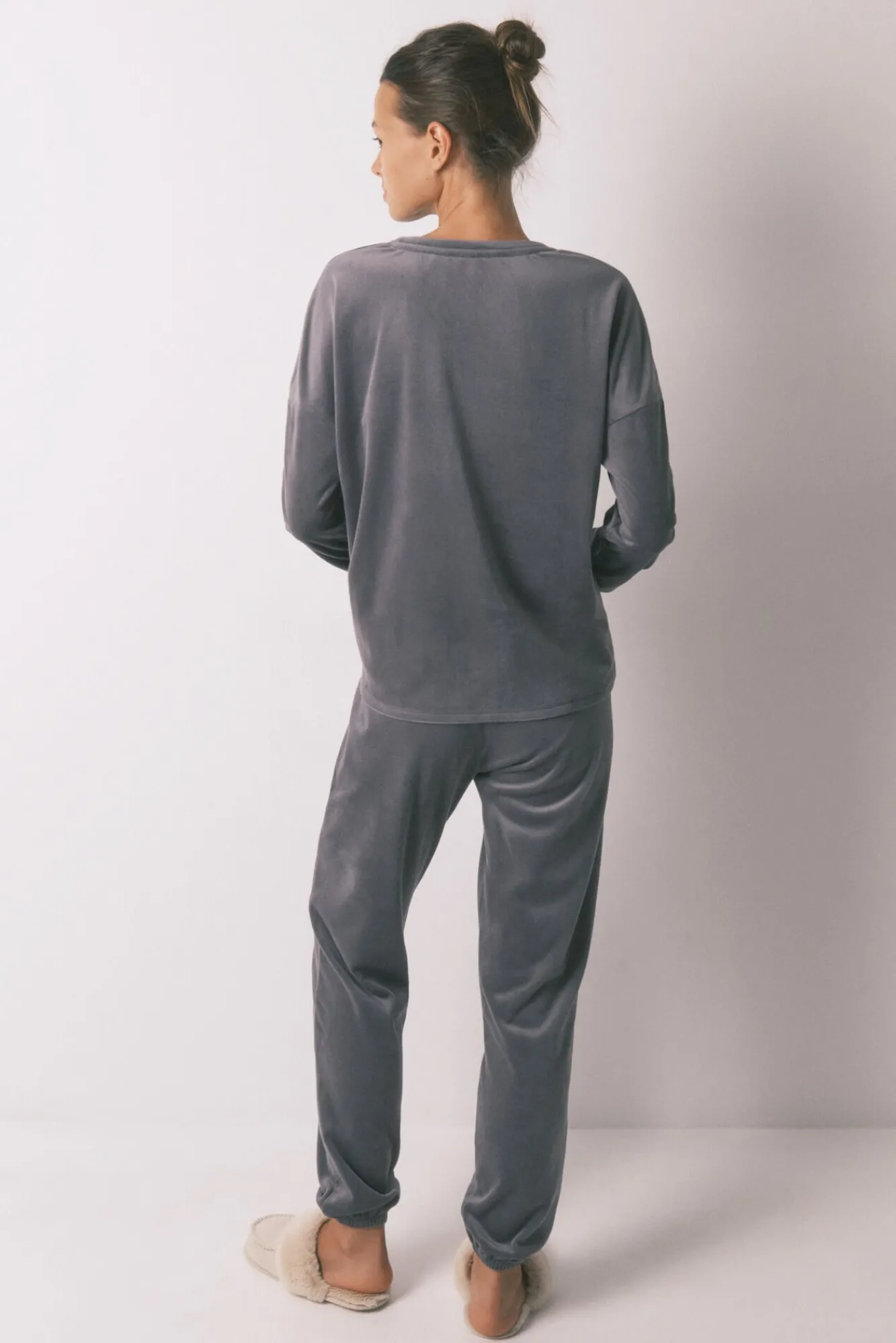 Mujer Women'secret Pijamas|Pijamas>Pijama largo terciopelo suave brillo